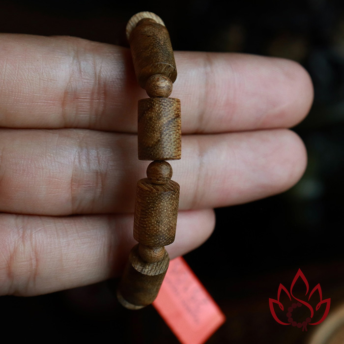 Vòng Trầm Hương Trụ Trúc | 8 Ly | Trầm Tốc Kiến Tự Nhiên Lâu Năm